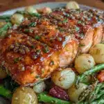 honey garlic butter salmon - featured image