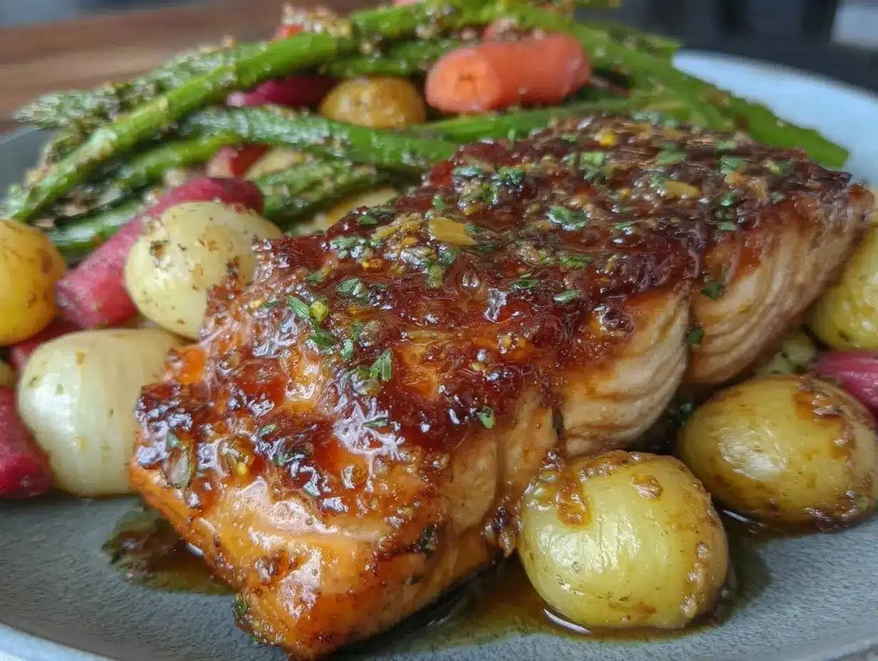 honey garlic butter salmon preparation steps