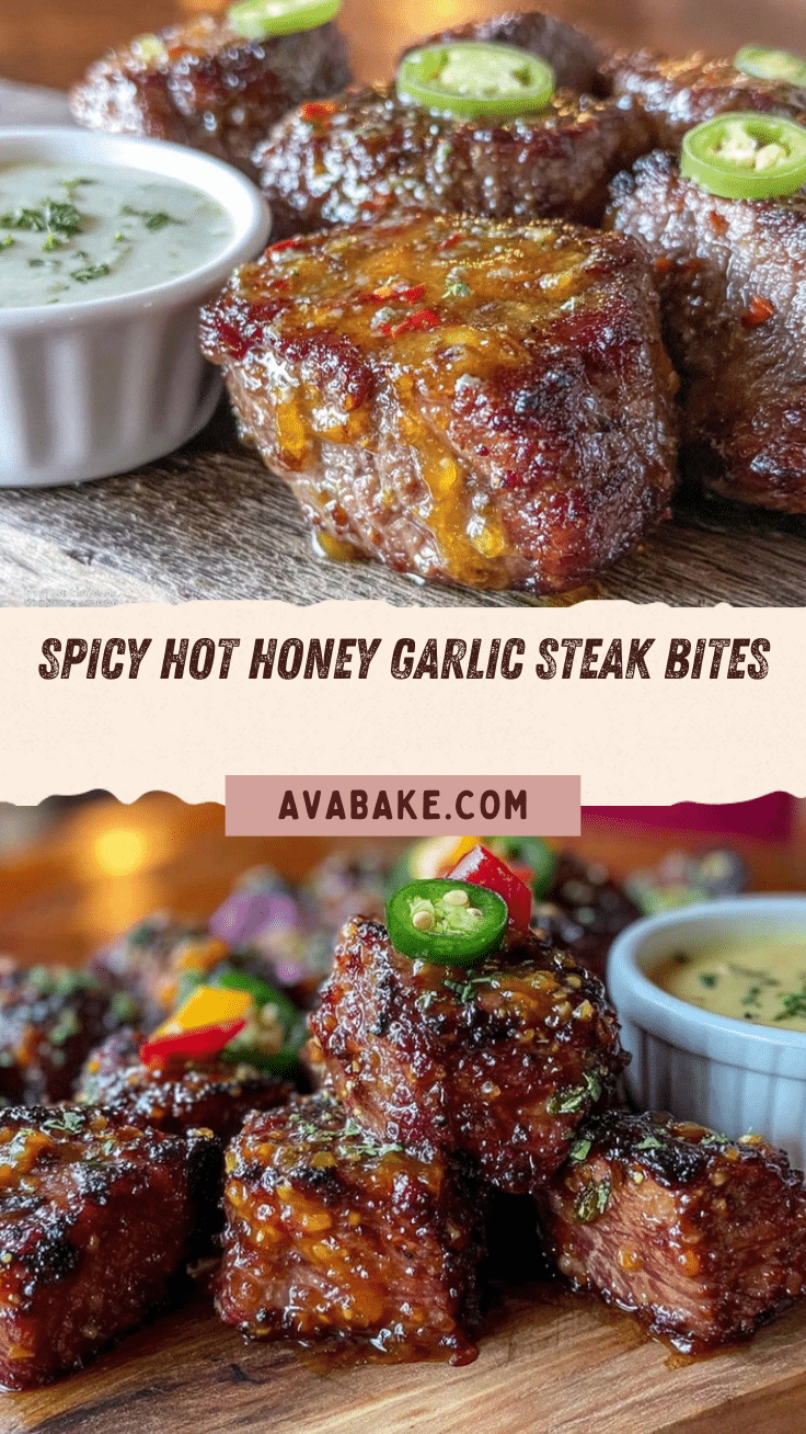 hot honey garlic butter steak bites recipe