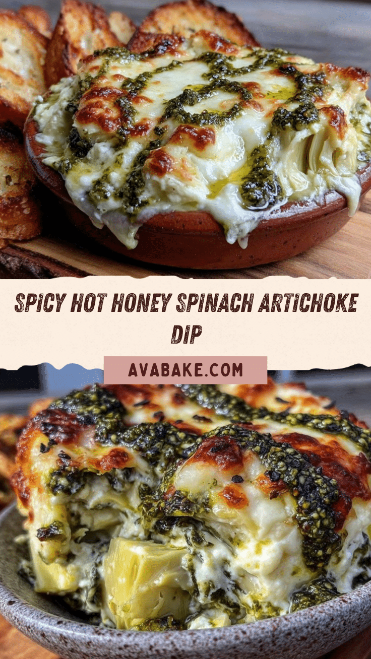 hot honey spinach artichoke dip recipe