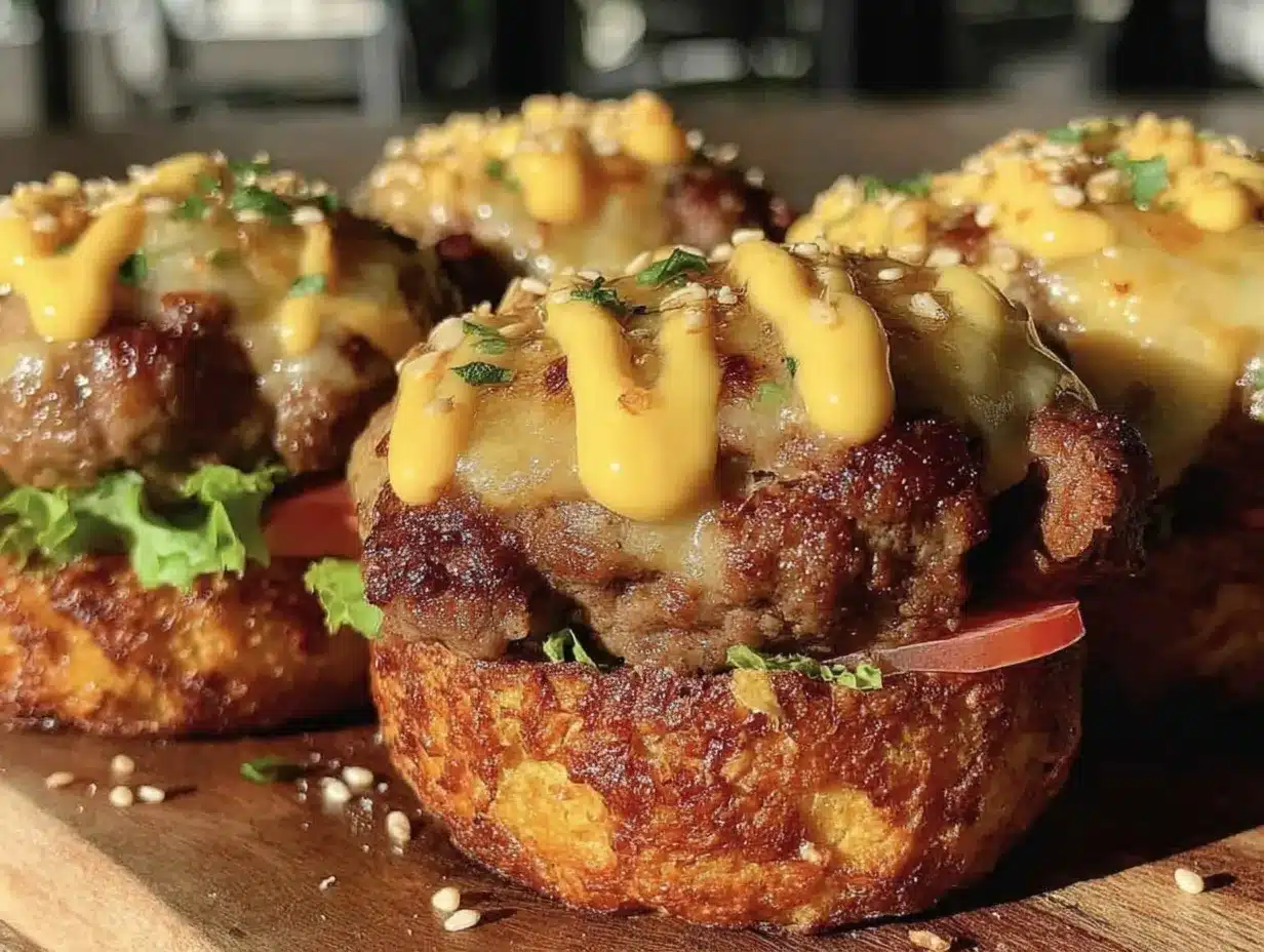 keto cheeseburger sliders preparation steps