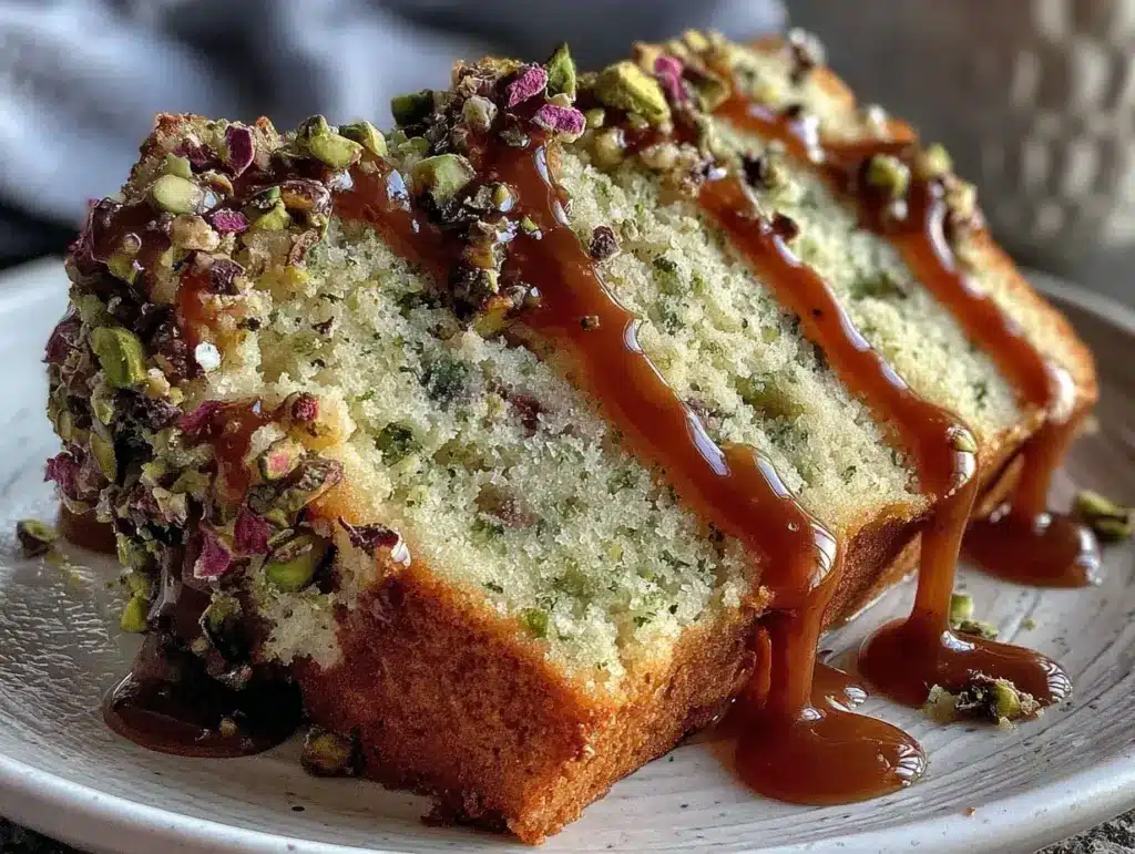 keto rose pistachio cake - featured image