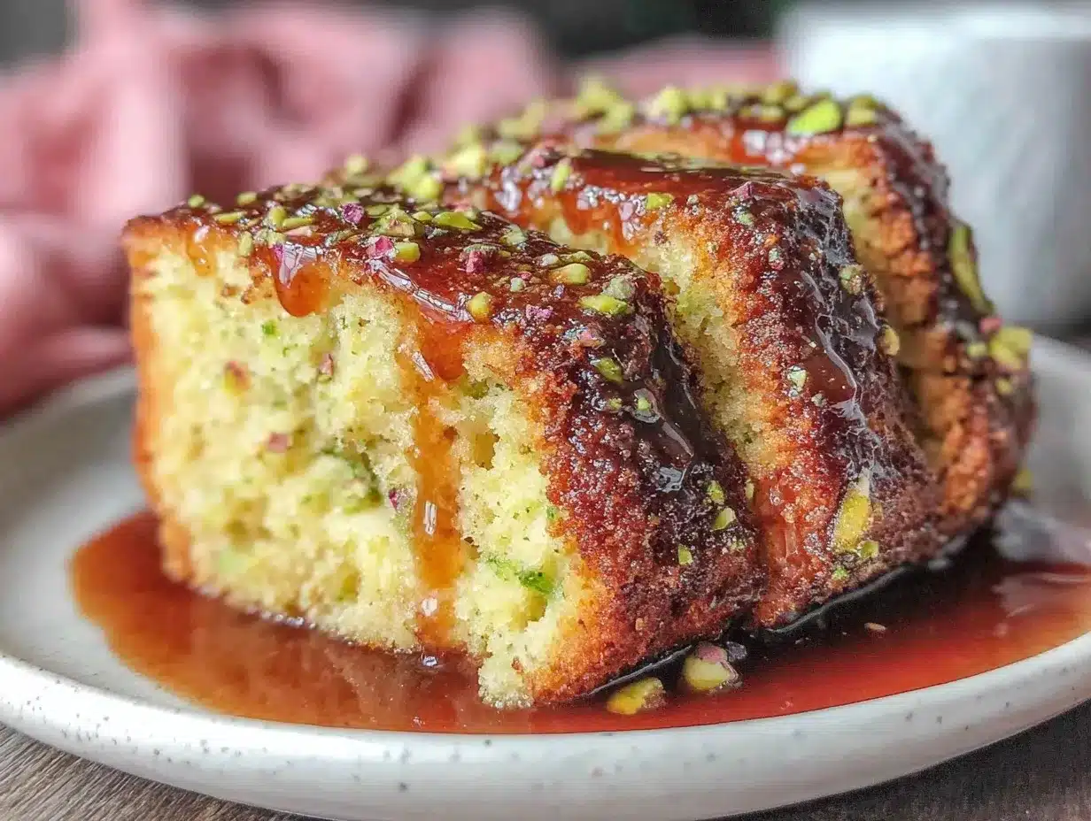 keto rose pistachio cake preparation steps