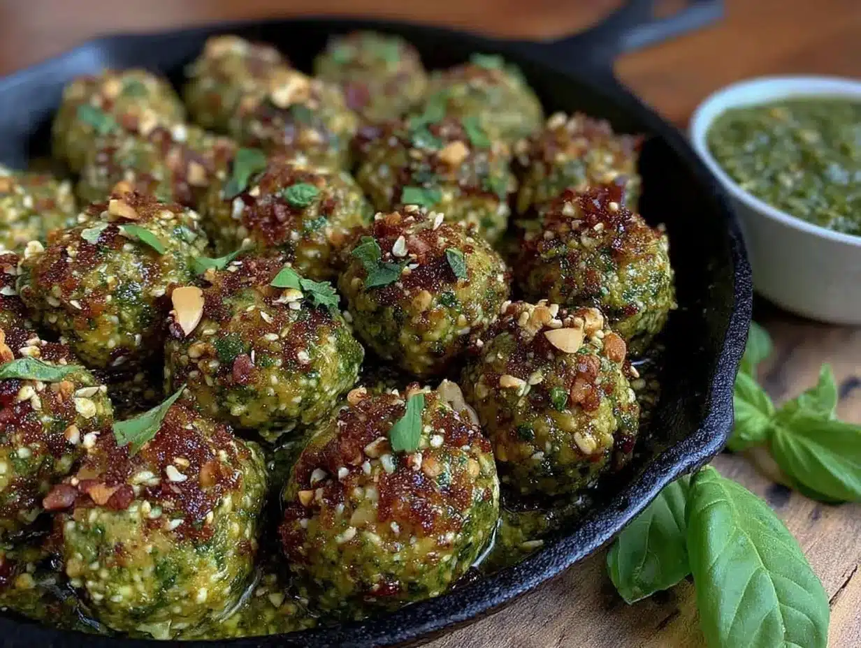 no-bake basil pesto energy bites preparation steps