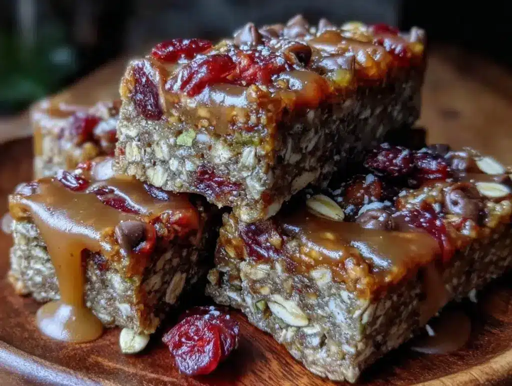 no-bake trail mix granola bars - featured image