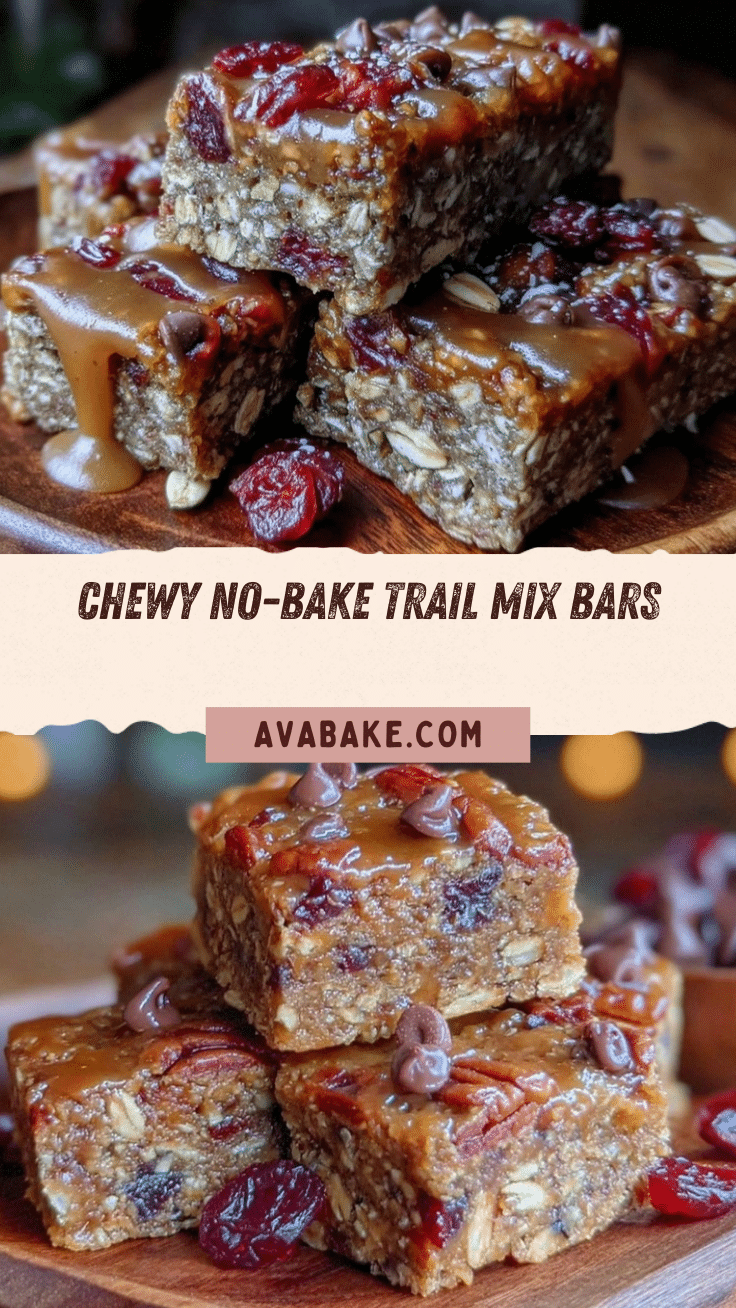 no-bake trail mix granola bars recipe
