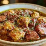 no-mixer chicken and sausage gumbo - featured image