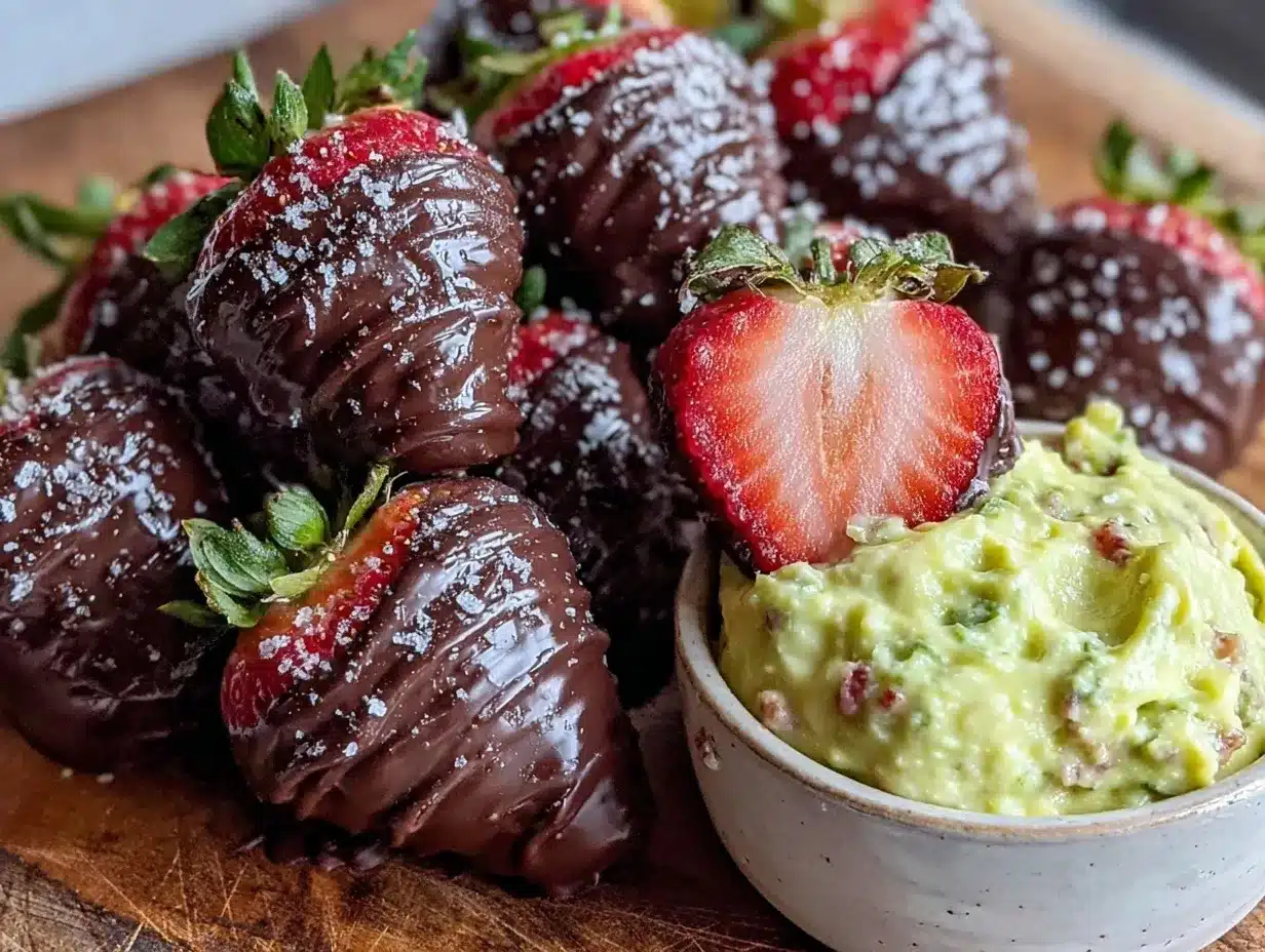 no-mixer chocolate covered strawberries preparation steps