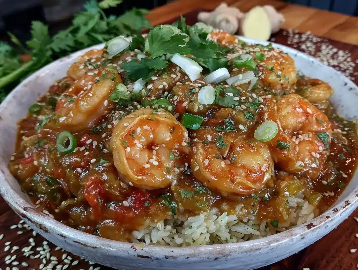 no-mixer shrimp étouffée preparation steps