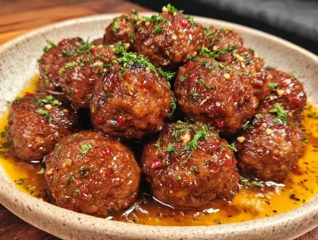 one-pot bbq meatballs - featured image