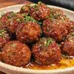 one-pot bbq meatballs - featured image
