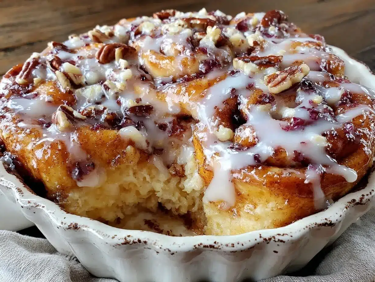 overnight cinnamon roll casserole preparation steps