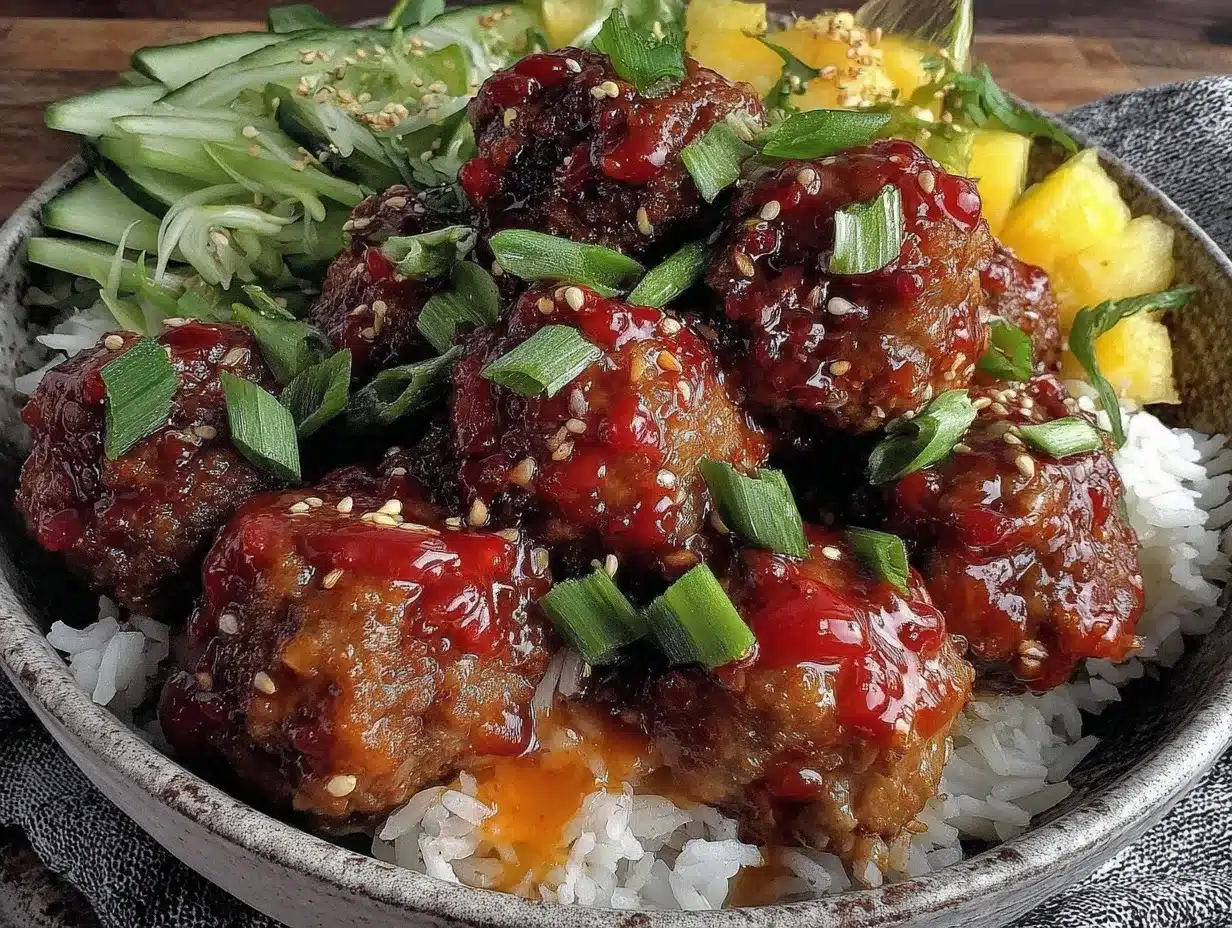 overnight spicy sriracha meatballs preparation steps