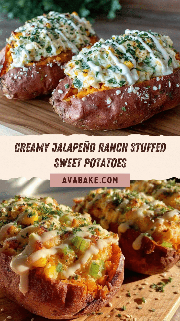 overnight stuffed sweet potatoes with jalapeño ranch recipe