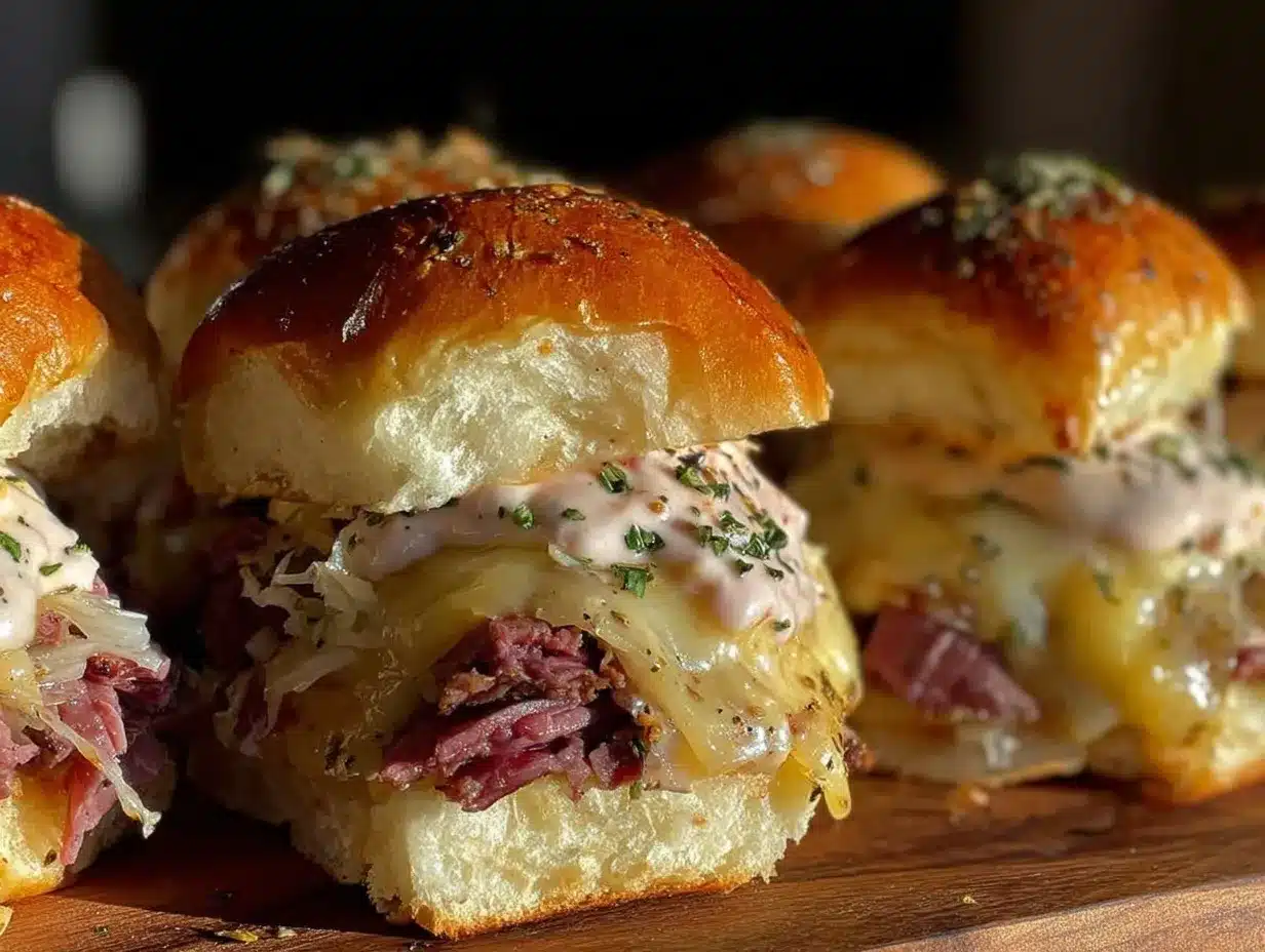 quick crispy reuben sliders preparation steps