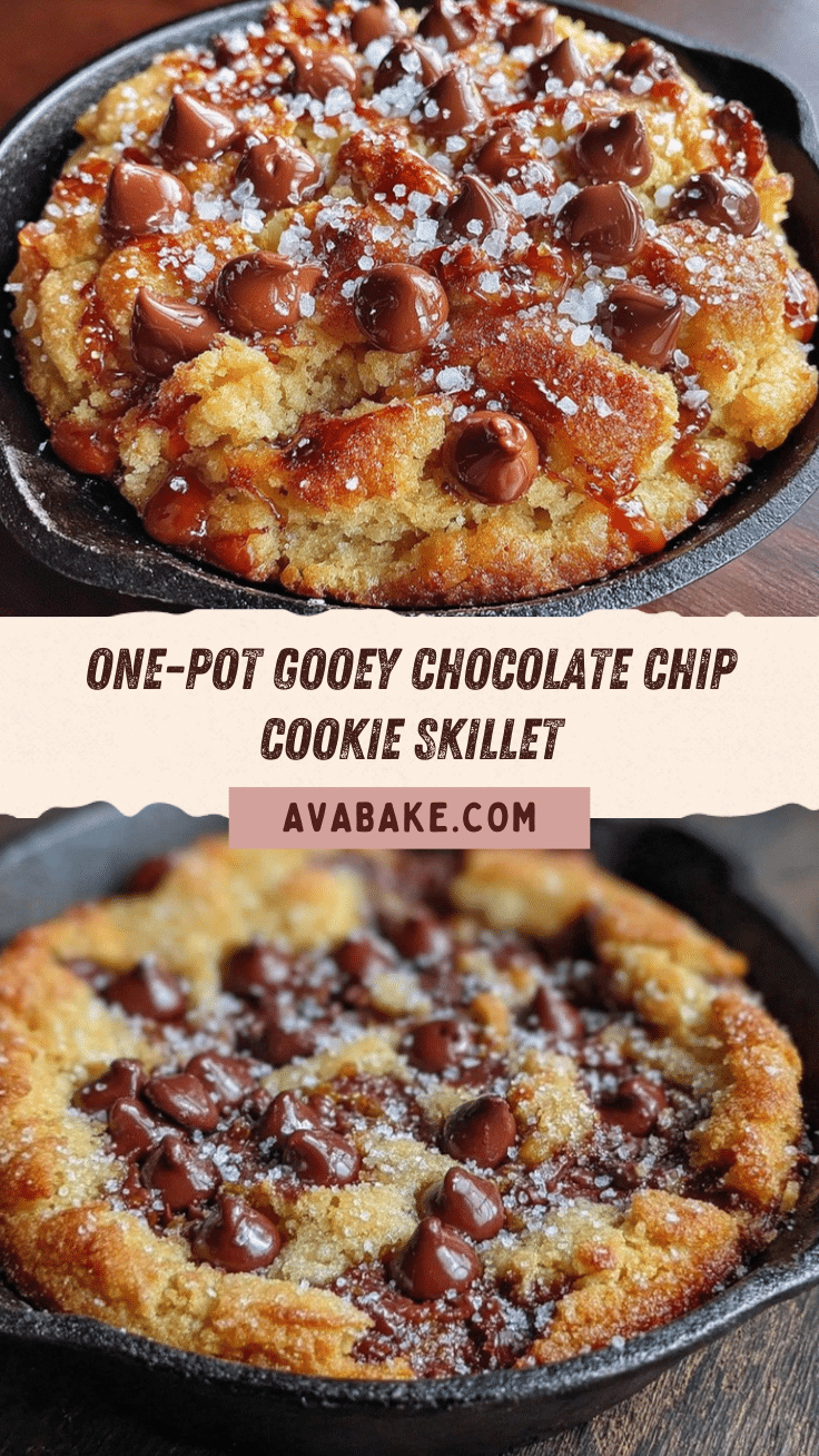 savory one-pot chocolate chip cookie skillet recipe