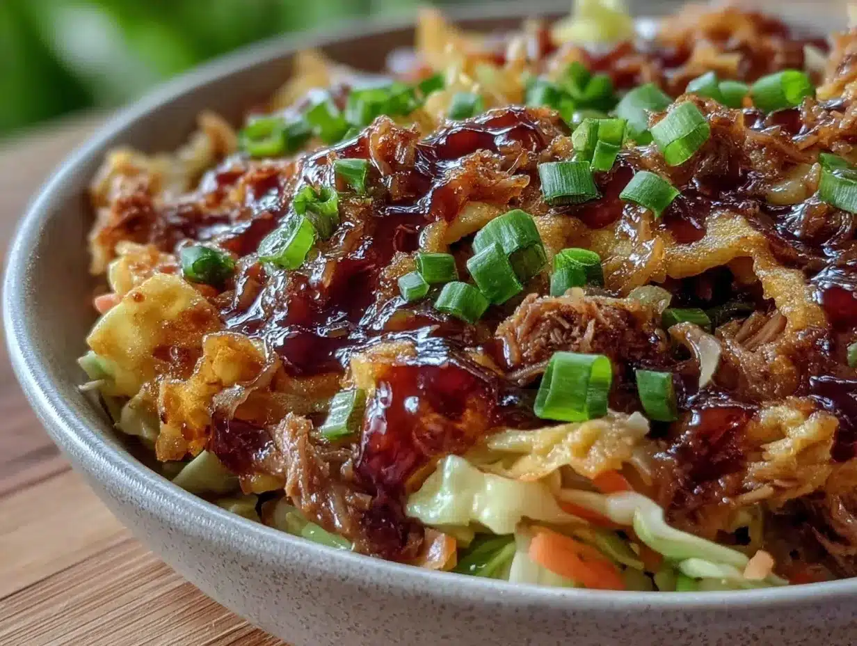 slow cooker turkey egg roll bowl preparation steps