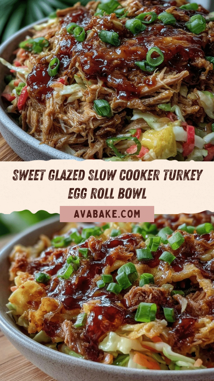 slow cooker turkey egg roll bowl recipe