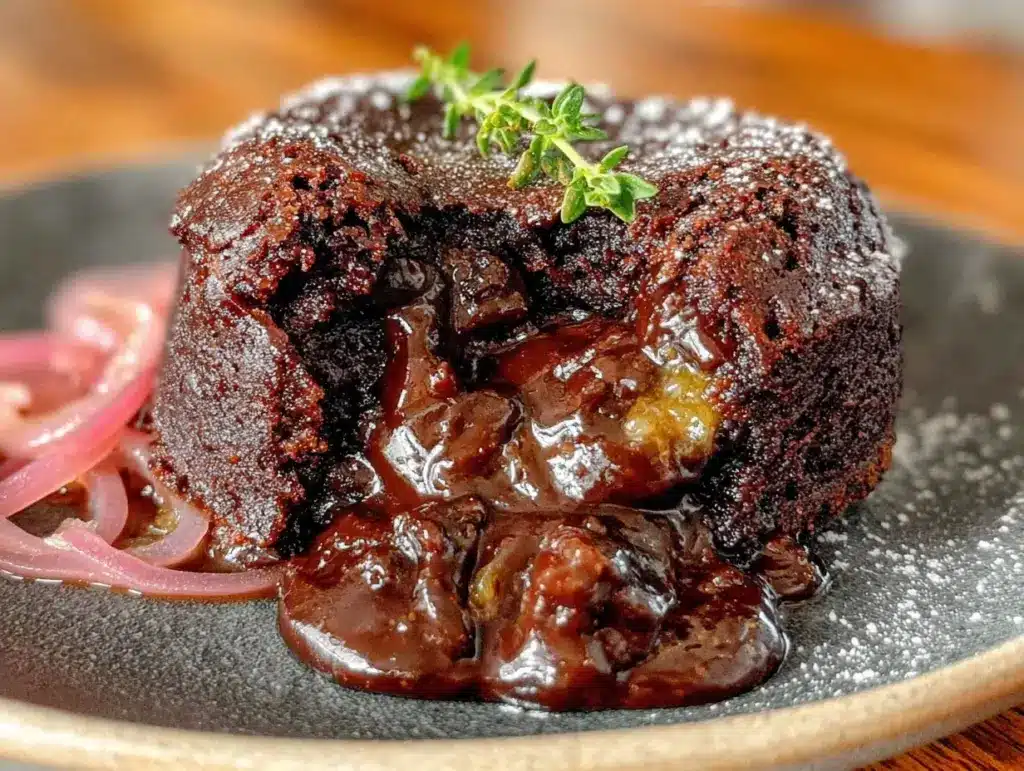 small batch chocolate lava cake - featured image