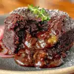 small batch chocolate lava cake - featured image