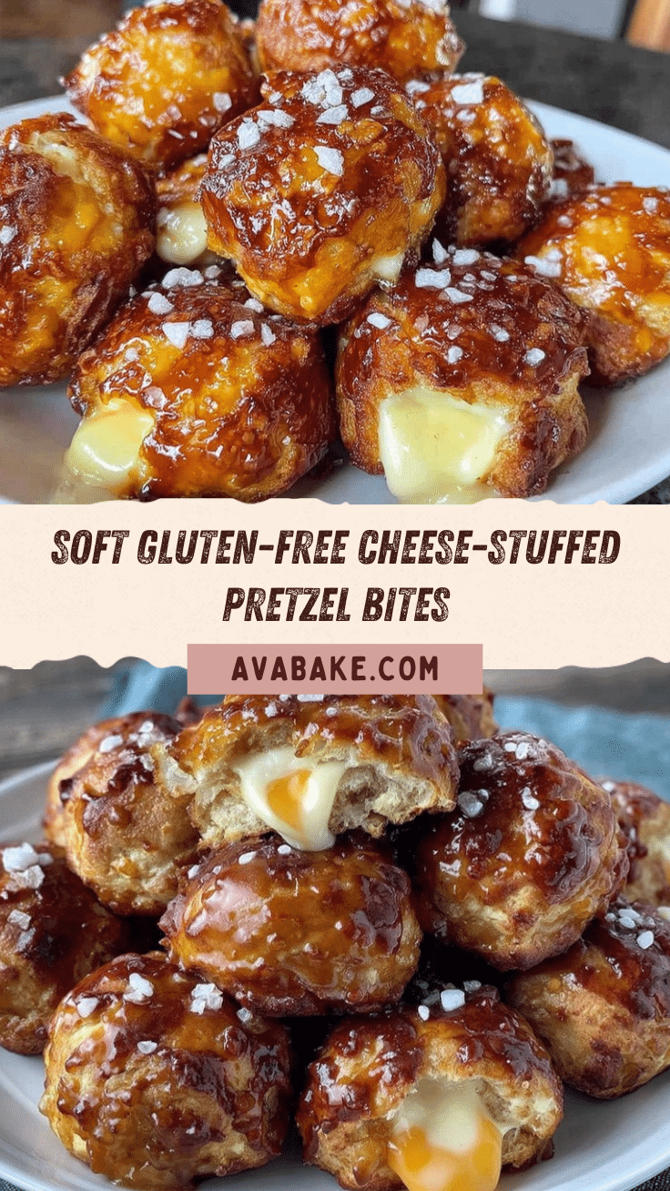 soft gluten-free cheese-stuffed pretzel bites recipe