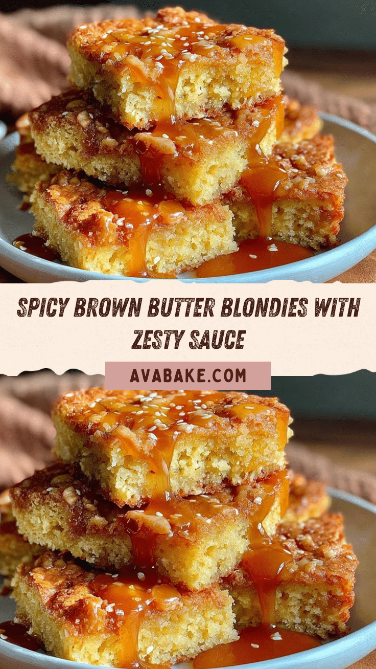 spicy brown butter blondies recipe