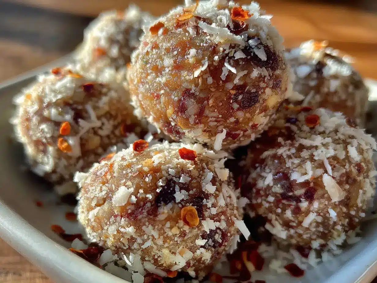 spicy no-bake energy bites preparation steps