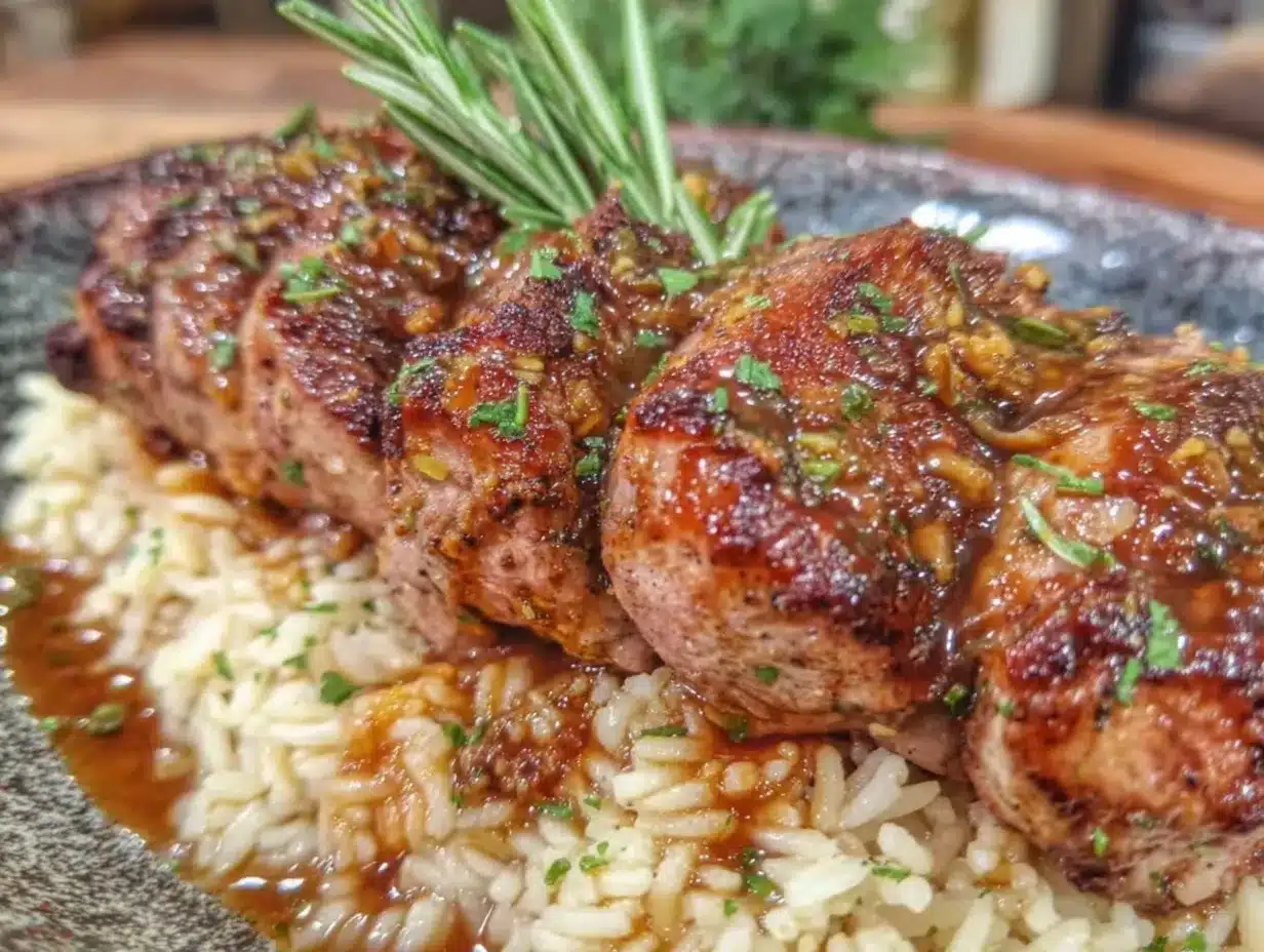 brown butter-crusted lamb preparation steps