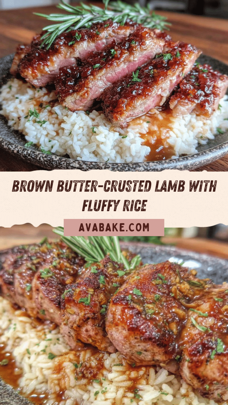 brown butter-crusted lamb recipe