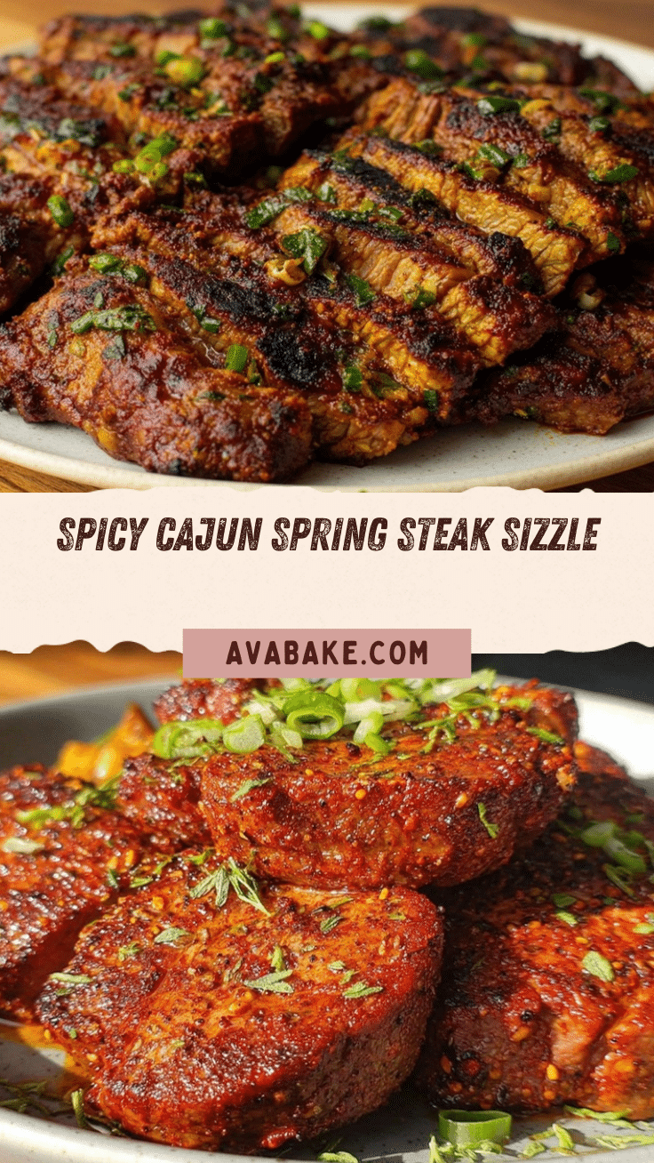 Cajun spice spring beef recipe
