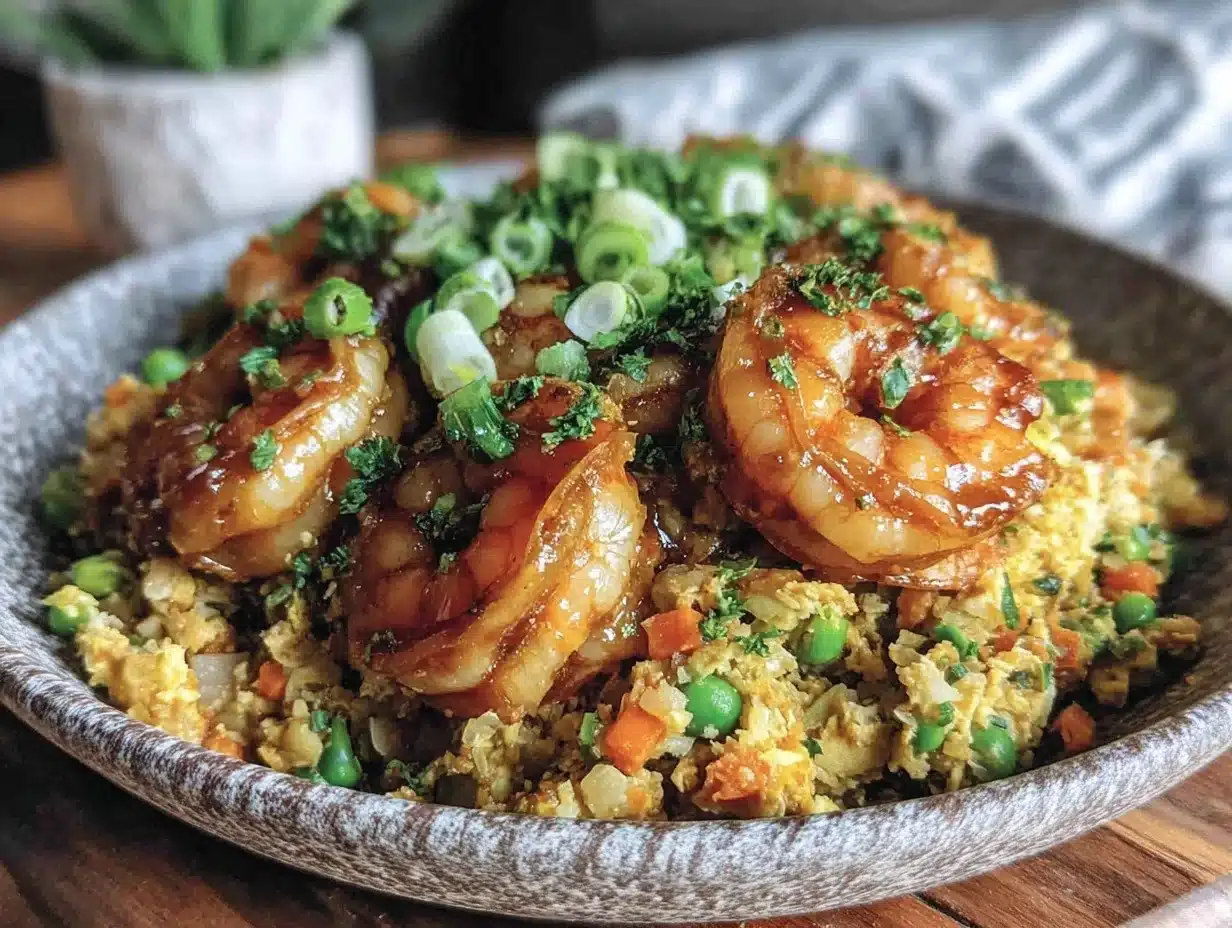 cauliflower fried rice with shrimp - featured image