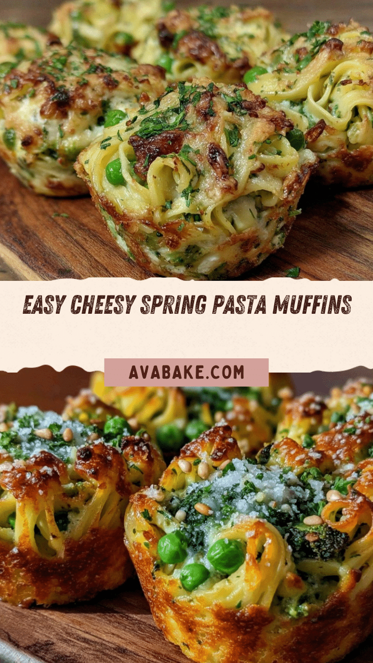cheesy spring pasta muffins recipe
