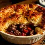 cozy irish stew casserole pie - featured image