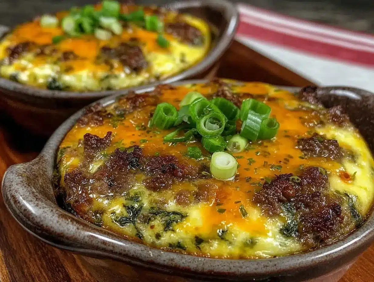 creamy green eggs and ham craft beef bake preparation steps