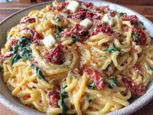 creamy one-pot garlic butter tuscan pasta - featured image