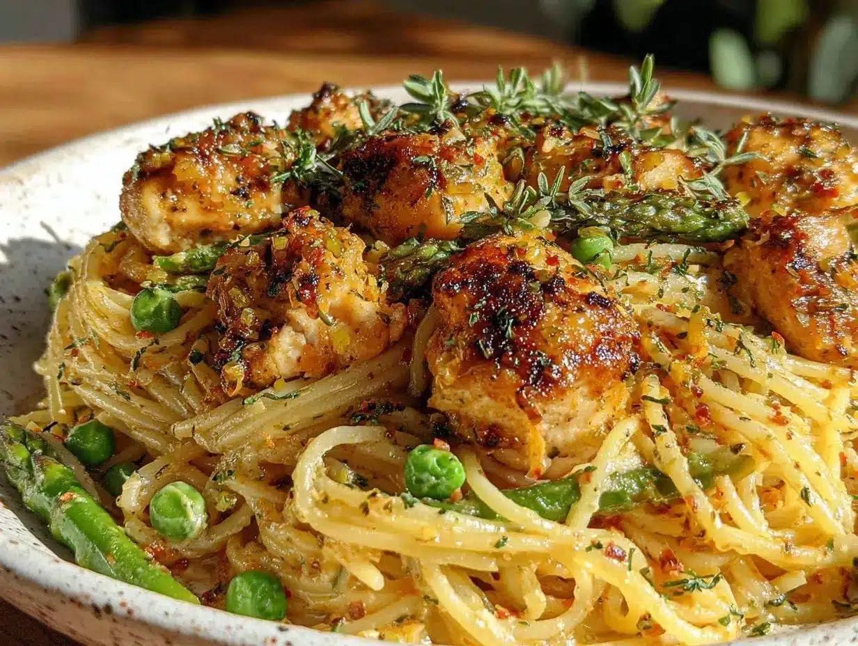 creamy spring pasta chicken instant pot recipe preparation steps