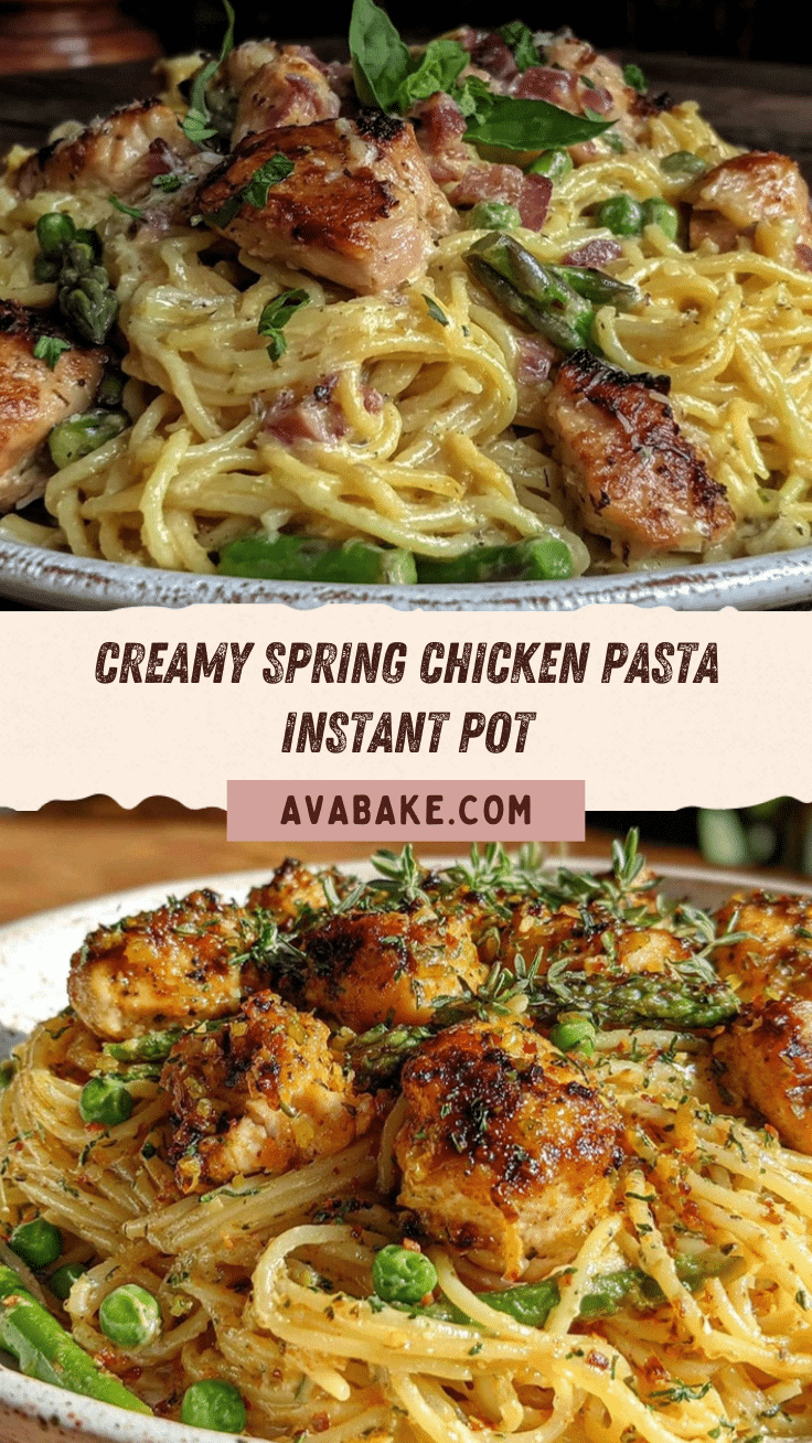 creamy spring pasta chicken instant pot recipe recipe