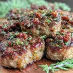 creamy sun-dried tomato pork medallions - featured image