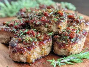 creamy sun-dried tomato pork medallions - featured image