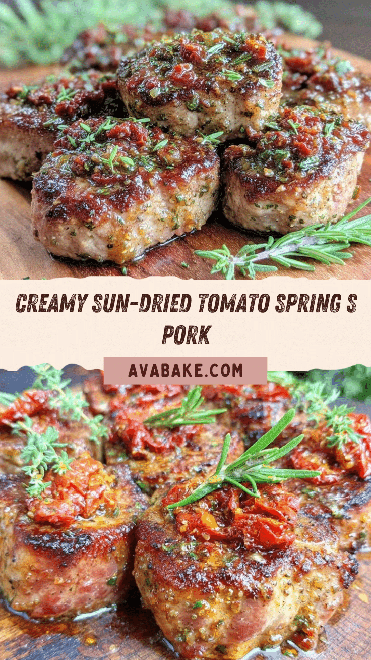 creamy sun-dried tomato pork medallions recipe