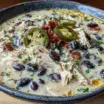creamy white chicken chili - featured image