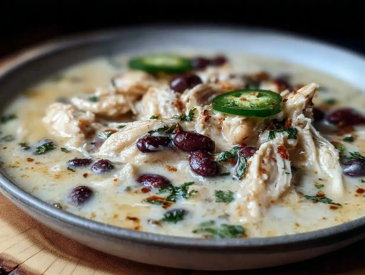 creamy white chicken chili preparation steps