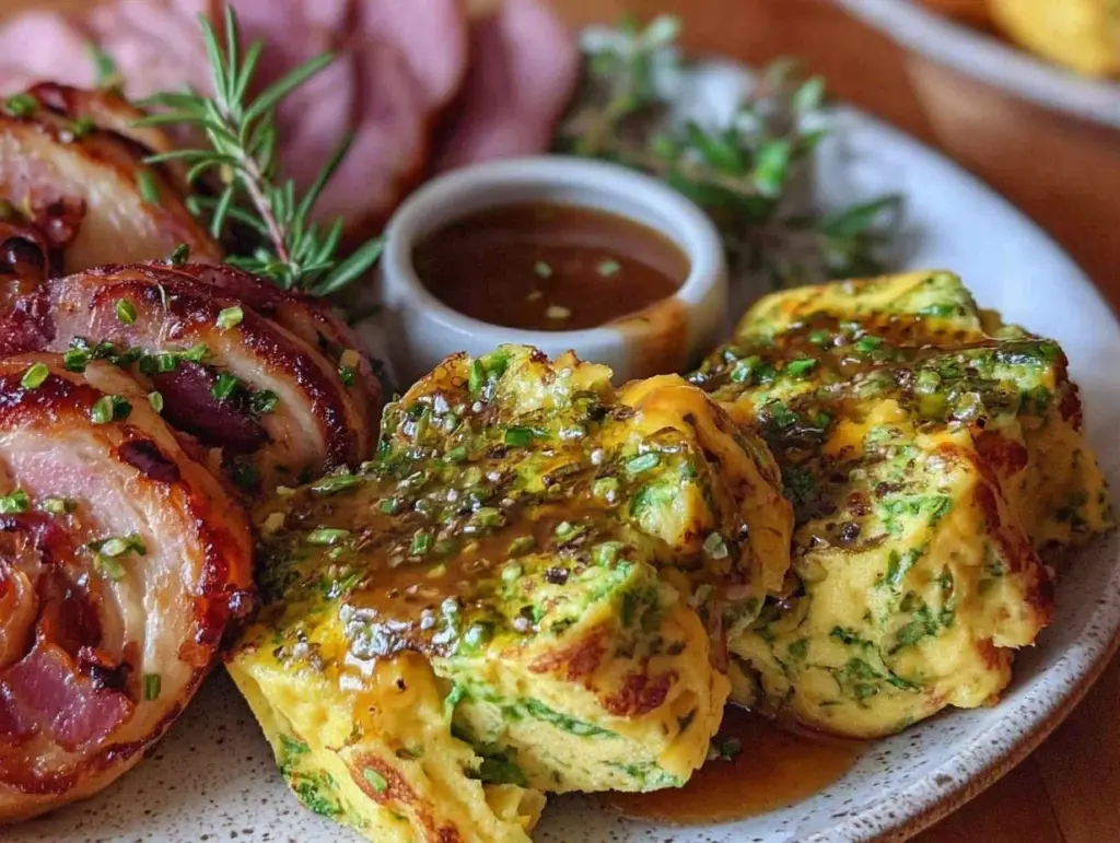 crispy air fryer green eggs and ham - featured image