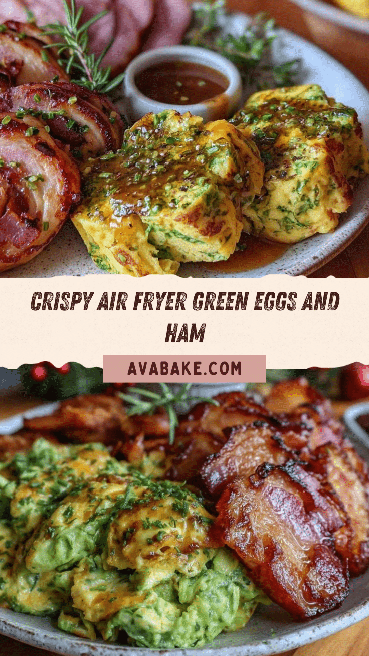 crispy air fryer green eggs and ham recipe