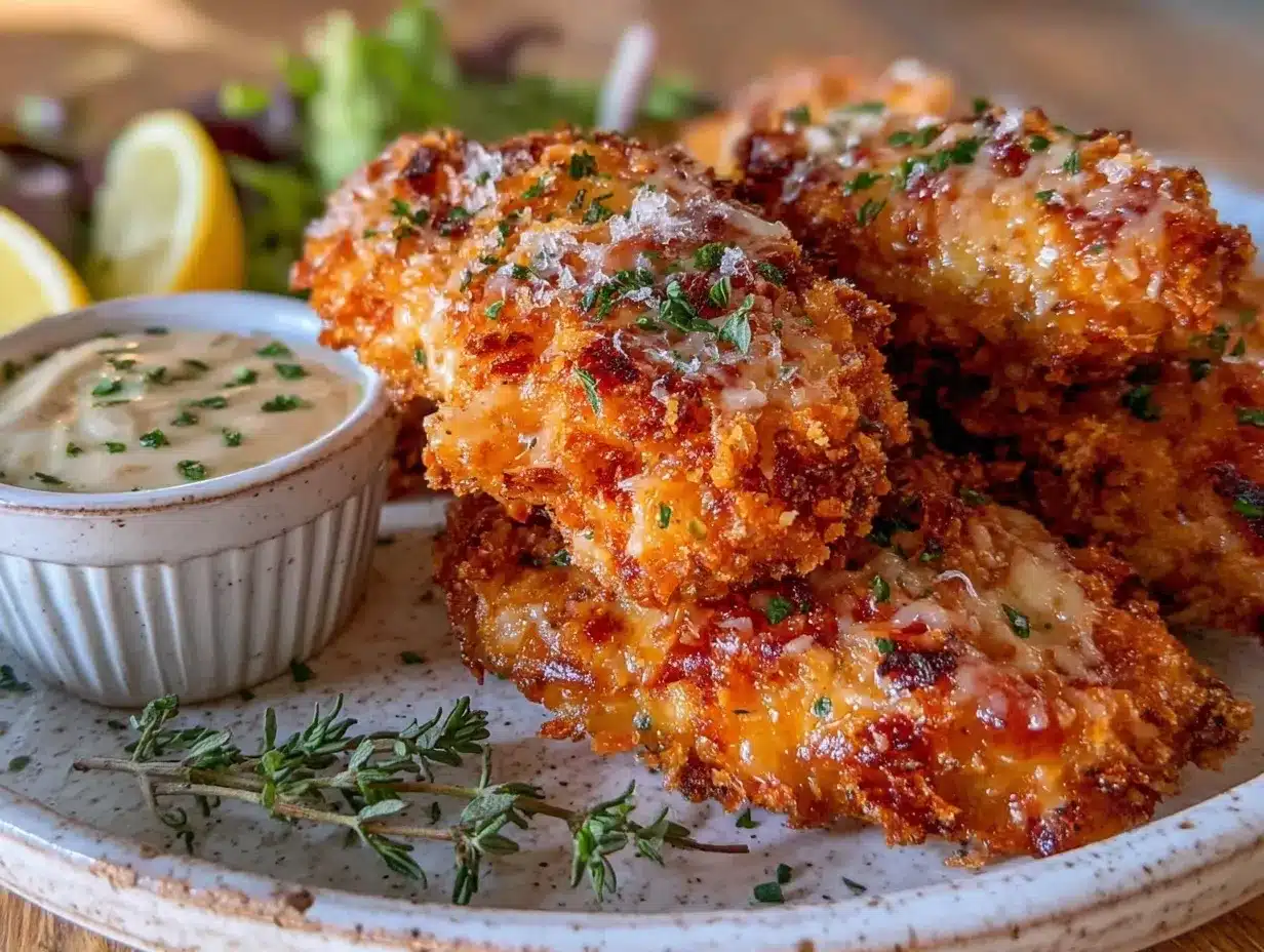 crispy baked parmesan chicken tenders preparation steps
