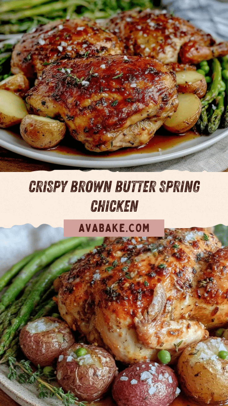 crispy brown butter spring chicken recipe
