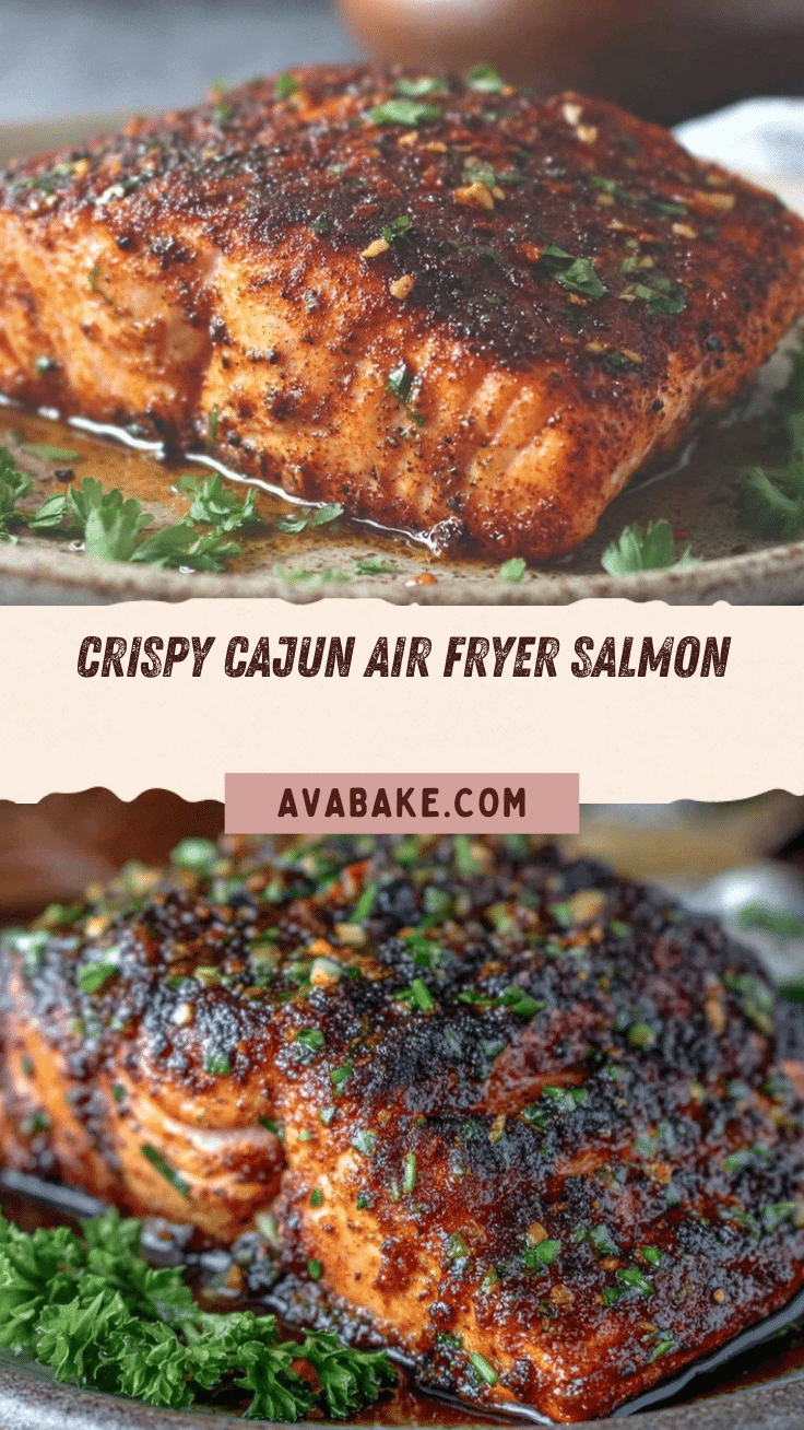 crispy cajun air fryer salmon recipe