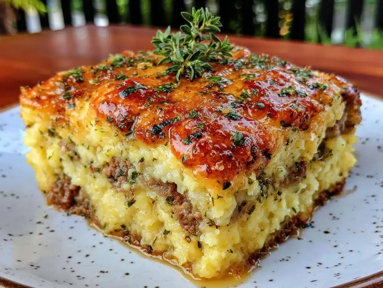 crispy lemon herb-crusted beef casserole preparation steps