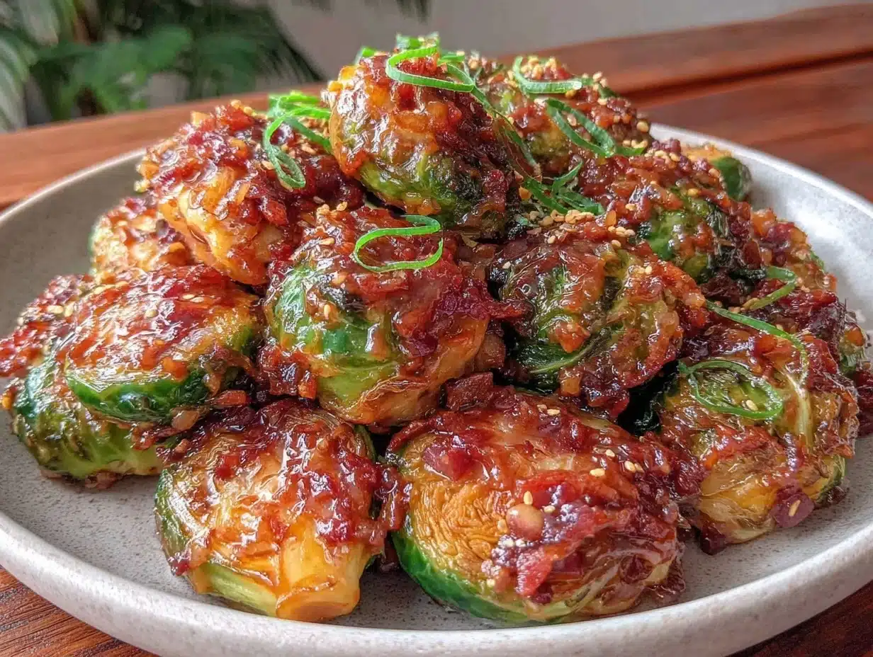 crispy roasted brussels sprouts - featured image