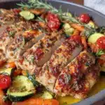 crispy sheet pan summer turkey - featured image